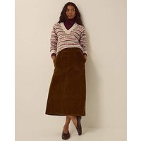 Malika Corduroy Midi Skirt