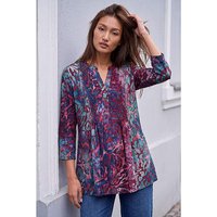 Textured Burnout Print Shirt