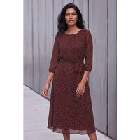 Spot Fit Flare Dress