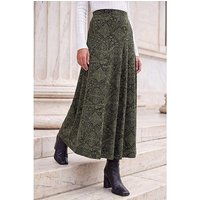 Abstract Midi Skirt