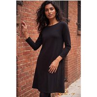 Line Pocket Detail Swing Dress