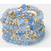 8pk Beaded Stretch Bracelets ONE