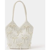 Pearl Bow Beaded Bridal Bag ONE