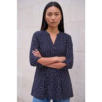 Ditsy Spot Puff Print Tunic Top