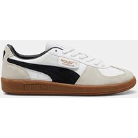 Palermo Leather Trainers White Grey