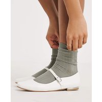 Mary Jane Ballerina Shoes Ex Wide Fit