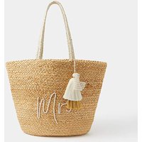 Mrs Jute Beach Bag ONE
