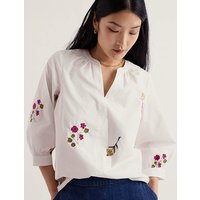 Cornwall Grace Embroidered Top Multi Coloured