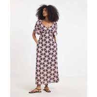Maxi Chiffon Dress Multi Coloured