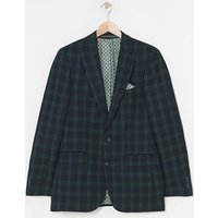 Tonal Tartan Check Suit Jacket