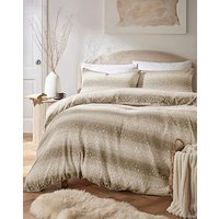 Snow Leopard Fur Printed Duvet Set JD Williams DOUBLE