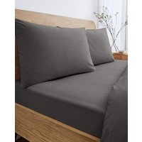 Pure Cotton 200TC 30cm Fitted Sheet JD Williams SINGLE