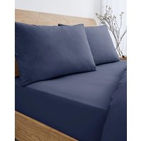 Pure Cotton Extra Deep 38cm Fitted Sheet JD Williams DOUBLE