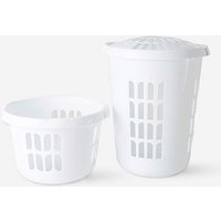 Wham Laundry Round Laundry Basket Set White - Wham