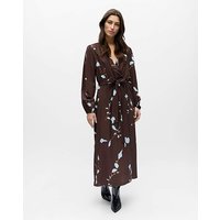 V Neck Midi Dress Multi Coloured