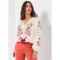 JB Sunset Skies Peasant Top Multi Coloured