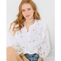 JB Sunshine Embroidered Cotton Blouse Multi Coloured