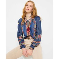 JB Festival Fun Embroidered Top Multi Coloured