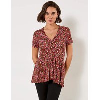 JB Diana Ditsy Jersey Tunic Top