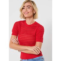 JB Dita Open Knit Short Sleeve Jumper