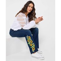 JB Sophia Sunflower Flared Jeans