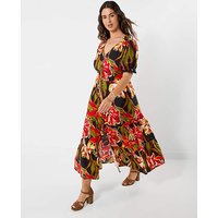JB Brightest Flowers Maxi Dress Petite 12P