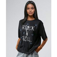 Tee Black White