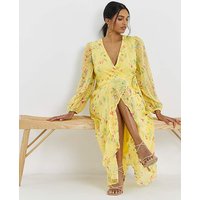 L S Ankle Wrap Dress