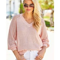POINTELLE SLEEVE JUMPER