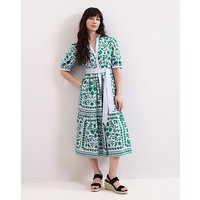 Floral Midi Shirt Dress
