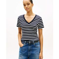 Slim Cody V Neck Tee Stripe