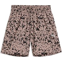 Animal Print High Rise Shorts Animal Print S10