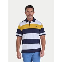 Chestband Stripe Jersey Polo