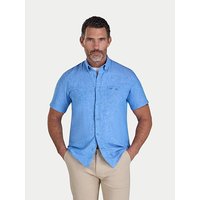SS Classic Linen Shirt Electric Blue