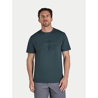 3D Emboss T Shirt Forest Green