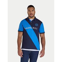 Diagonal Stripe Jersey Polo