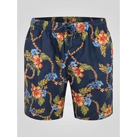 DAWSON Hawaiian Print Swim Shorts