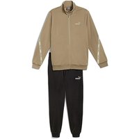 Poly Tape Tracksuit Beige Black 2XL51
