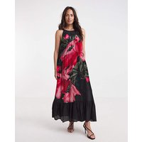 Jade Maxi Dress Black Pink
