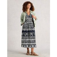 Lucy Midi Dress Navy