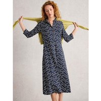 Rua Jersey Shirt Dress Navy
