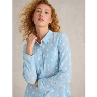 Sophie Organic Cotton Shirt Blue Multi Coloured