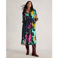 Lucy Midi Dress Pink Multi Coloured