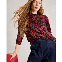 Katie Animal Print Jumper Navy