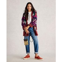 Alice Abstract Cardi Plum Multi