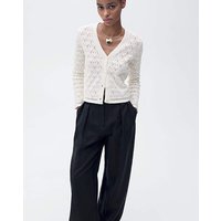 Openwork Detail Knit Cardigan