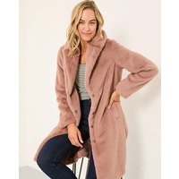 Esme Long Fur Coat Dusky