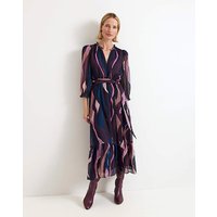 Cara Puff Sleeve Swing Dress Multi Coloured