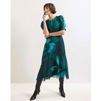 Nancy Floral Midi Dress Multicolour