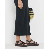 T Bar Fisherman Sandal Wide Leather JD Williams